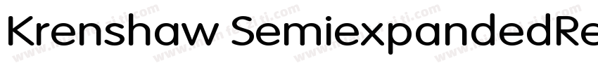 Krenshaw SemiexpandedRegular字体转换